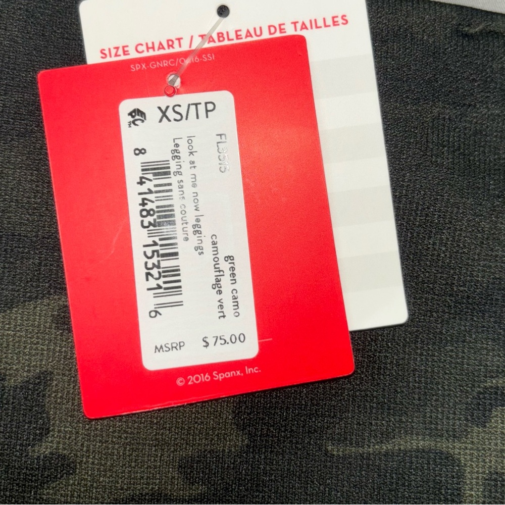 SPANX Green Camo High Rise Leggings - Picture 10 of 10